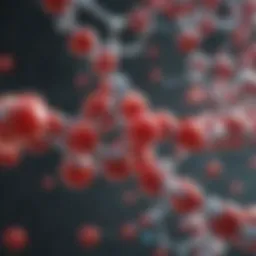 Molecular structure of proteins showcasing amino acids