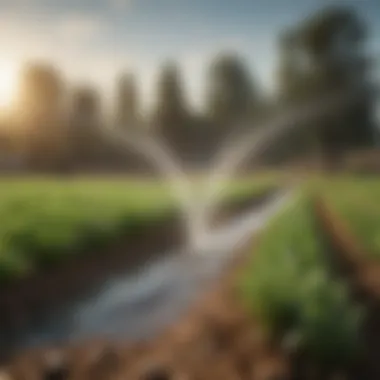 Innovative Irrigation Solutions for Water Efficiency An advanced irrigation system in agriculture