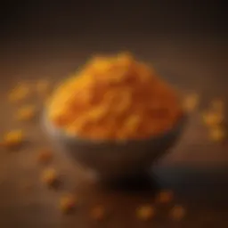 Curcumin molecular structure illustrating its potential health benefits