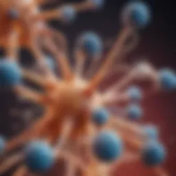 Diagram showing the mechanism of action of alemtuzumab in the immune system