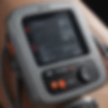 Digital Blood Pressure Measurement Device A digital blood pressure monitor displaying readings