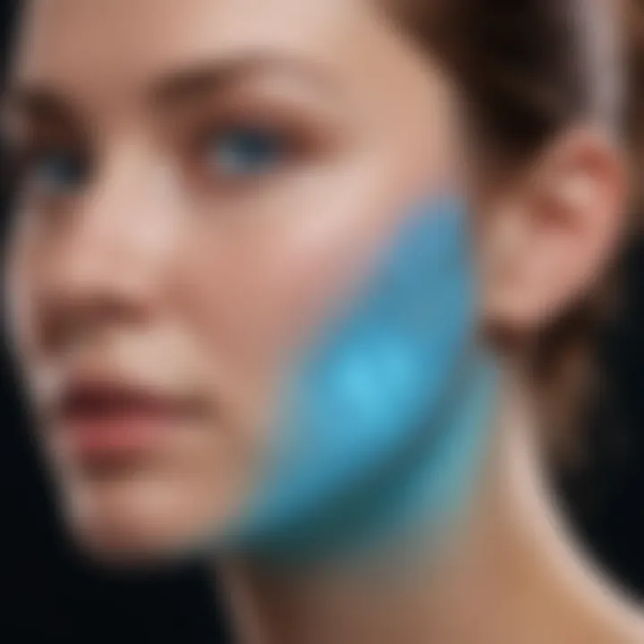 Visual representation of blue light technology