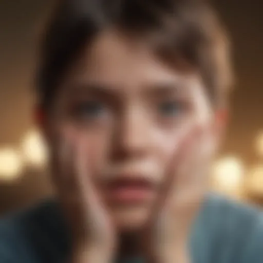 A child experiencing emotional distress