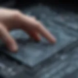 Schematic diagram of capacitive touch technology
