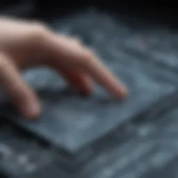Schematic diagram of capacitive touch technology