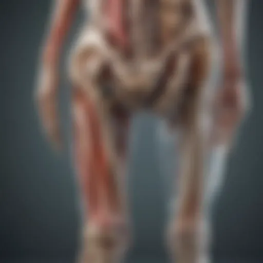 Anatomical illustration of a joint dislocation