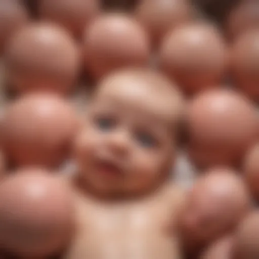 Illustration depicting various types of newborn hemangiomas