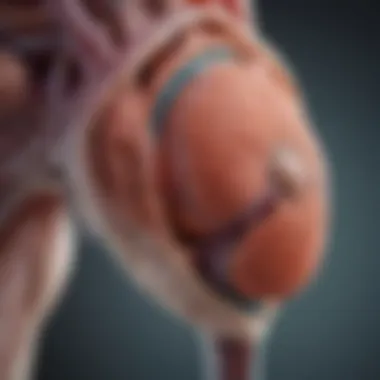Illustration showcasing the anatomy of the prostate gland