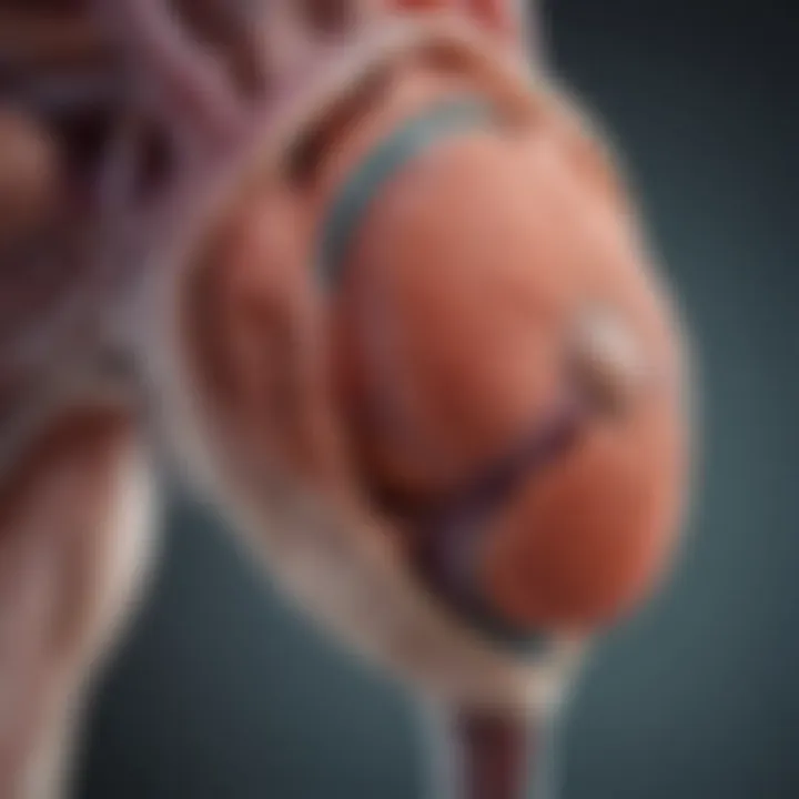 Illustration showcasing the anatomy of the prostate gland