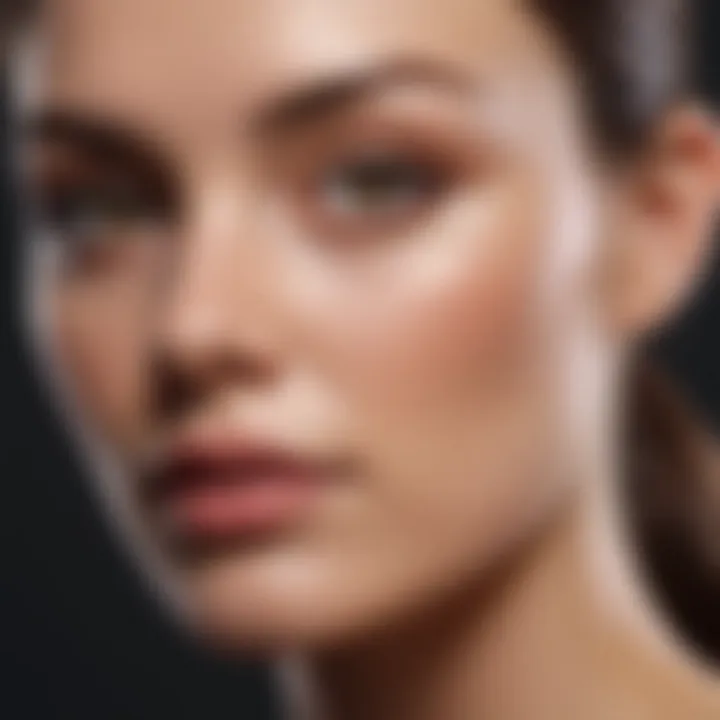 Application of Sen Skin Silk Foundation on a flawless complexion