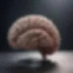Illustration of brain activity related to depression