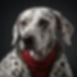 Dalmatian with distinct spotted coat