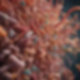 Illustration of diverse gut bacteria