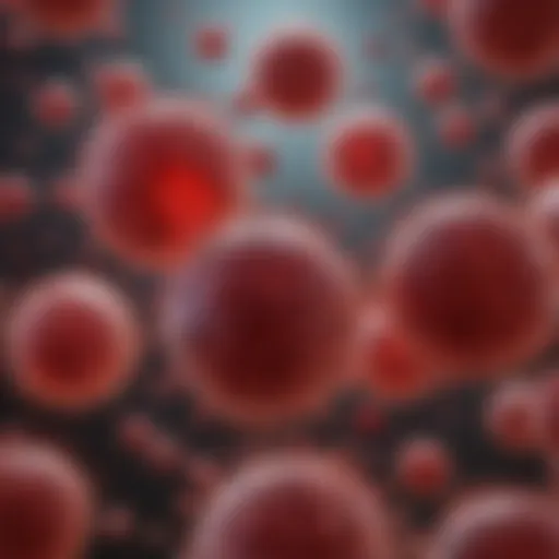 Detailed view of granulocyte cells