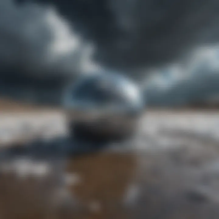 Visual representation of altered weather patterns due to climate change