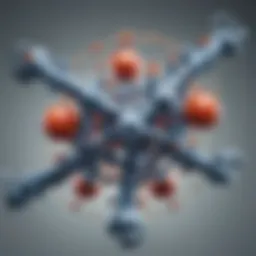 Illustration depicting the molecular structure of neb sgrna